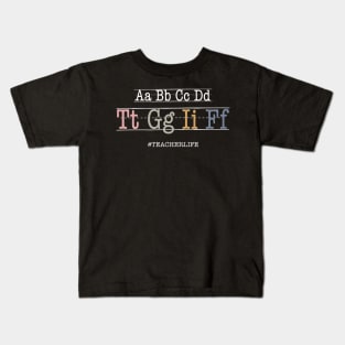 TGIF Teacher Shirt tgif cursive Friyay Teacher Shirt 4k tshirt teacher gifts friyay t-shirt Kids T-Shirt